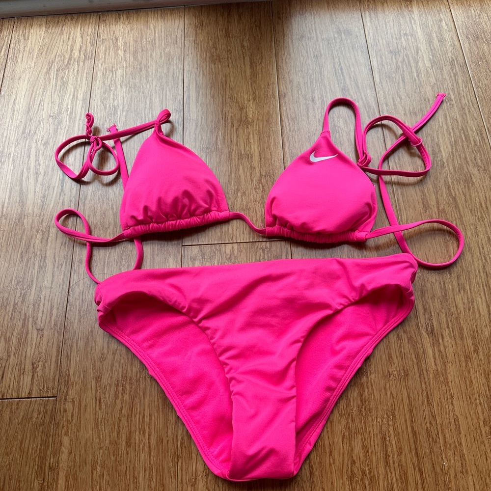 Nike hot pink Bikini Top